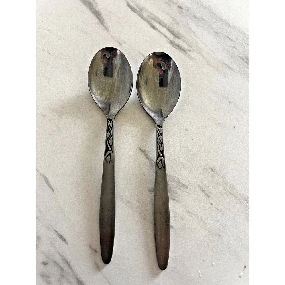 Amefa Holland Stainless Teaspoons Flatware 6
